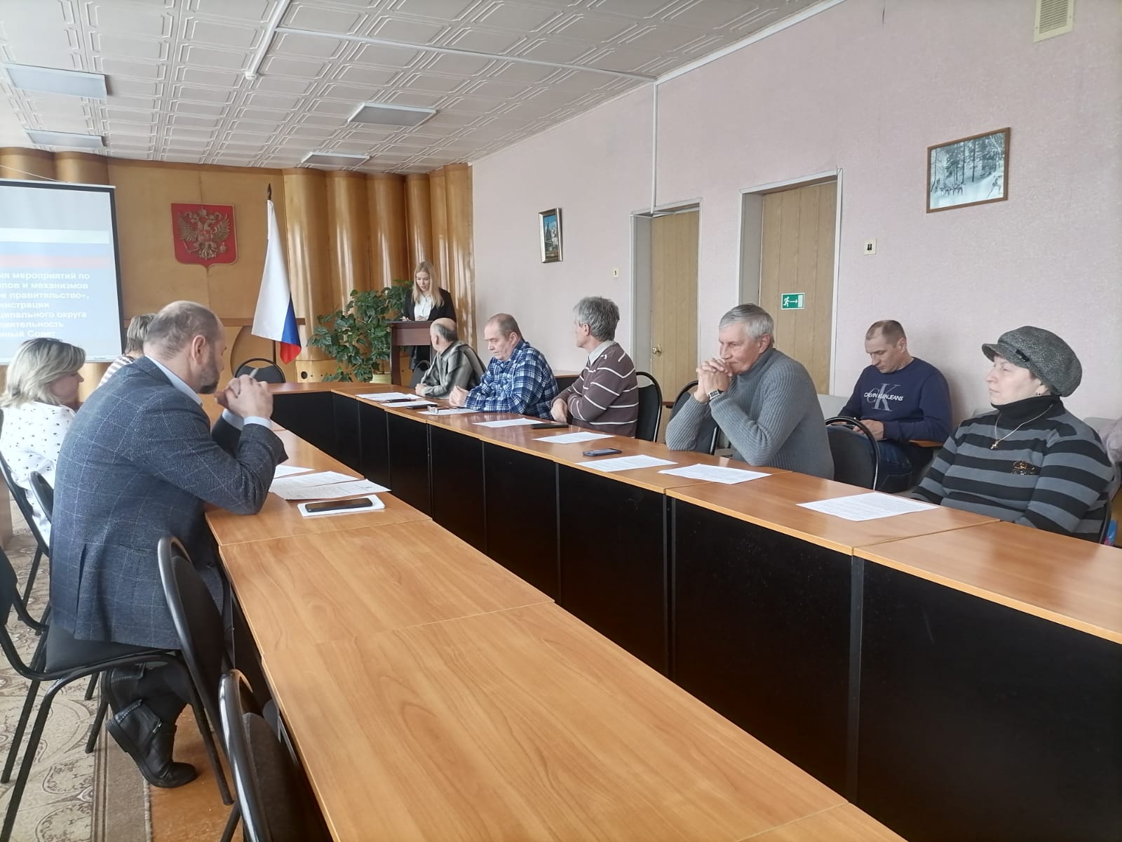 Заседание Общественного Совета при Администрации Марёвского муниципального округа.